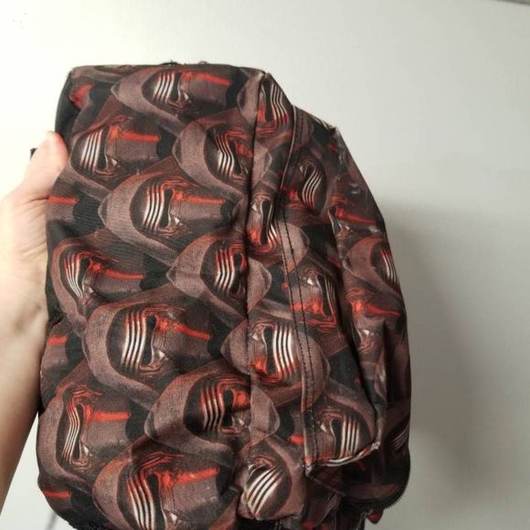 Kylo Ren Star Wars Womens Backpack Brown Black All Over Print Pocket Zipper L main image 6